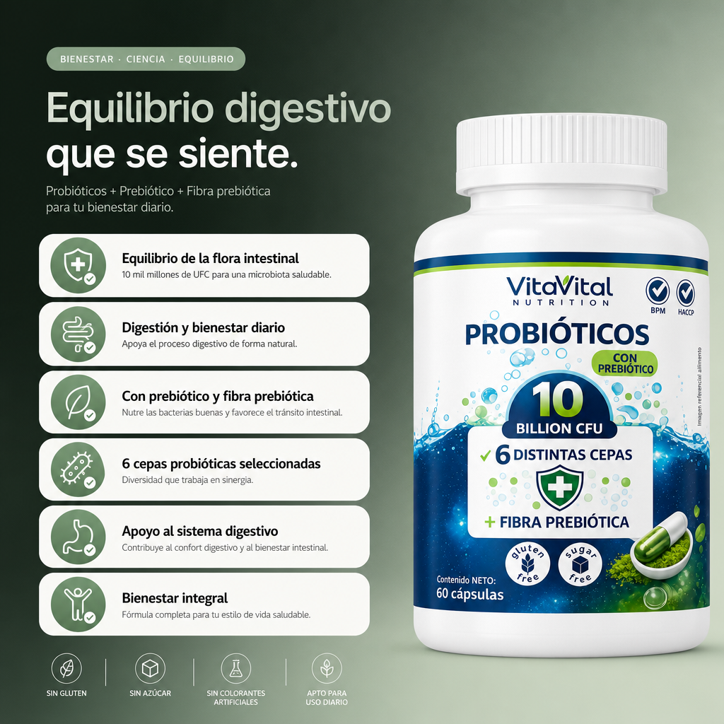 Probióticos 10 Billion CFU