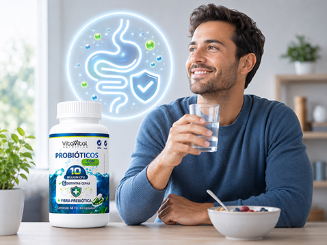Probióticos para bienestar digestivo